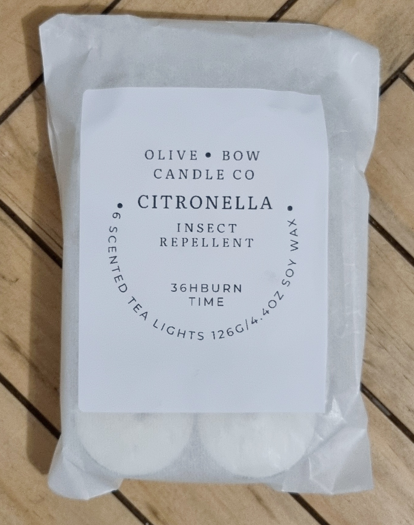 citronella insect repellent tea lights box of 6