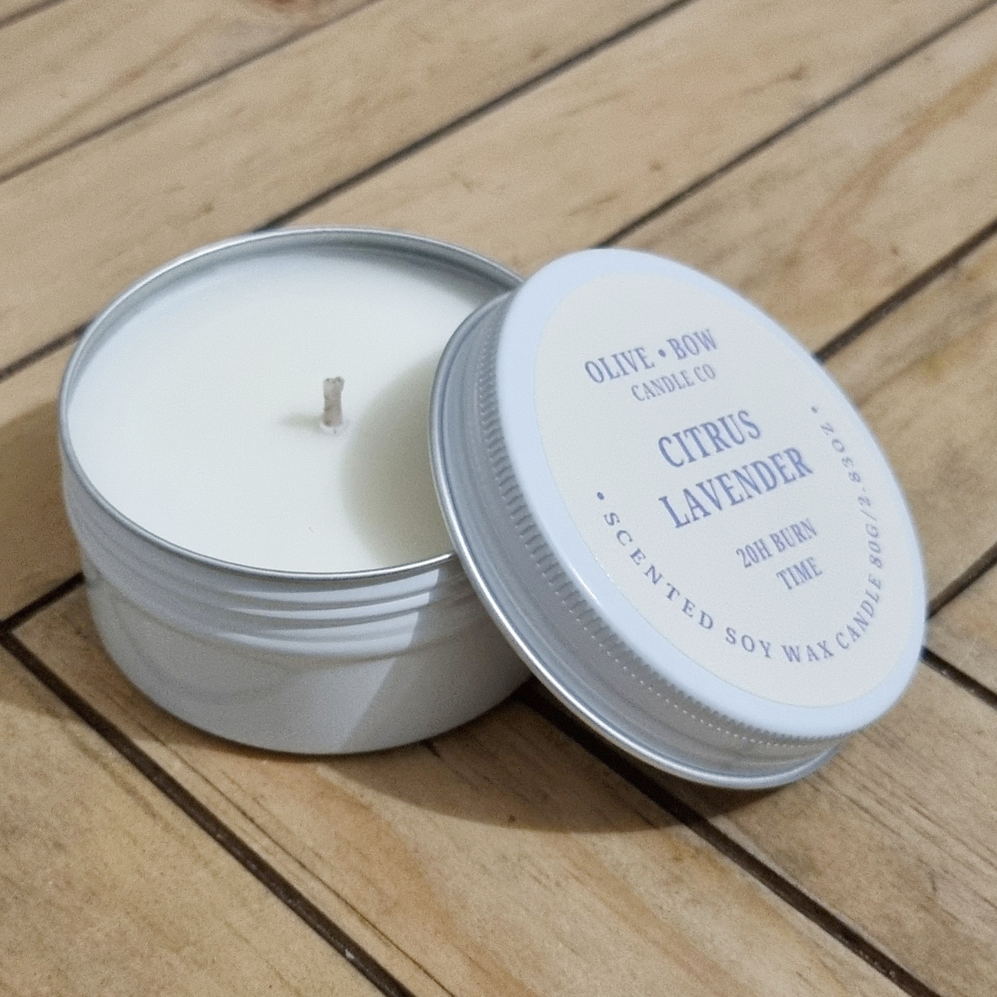 Citrus Lavender Soy Candle 80g