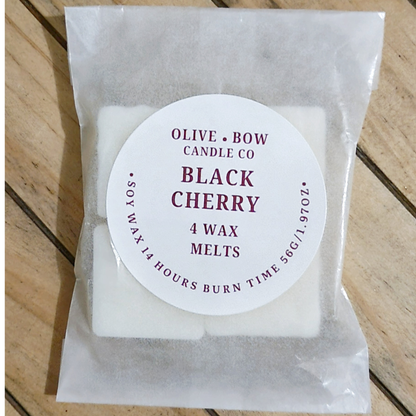 black cherry Soy Wax Melts 4 pack