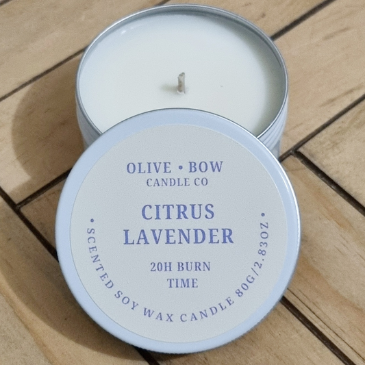 Citrus Lavender Soy Candle 80g