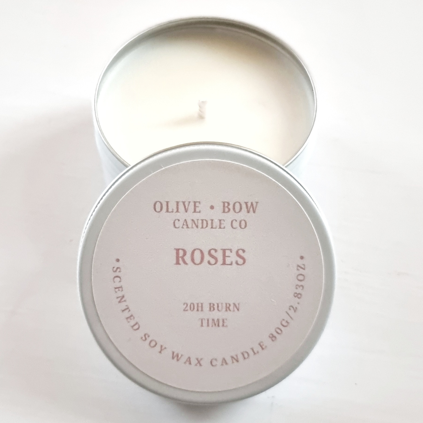 Roses Soy wax  Candle 80g