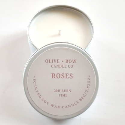 Roses Soy wax  Candle 80g