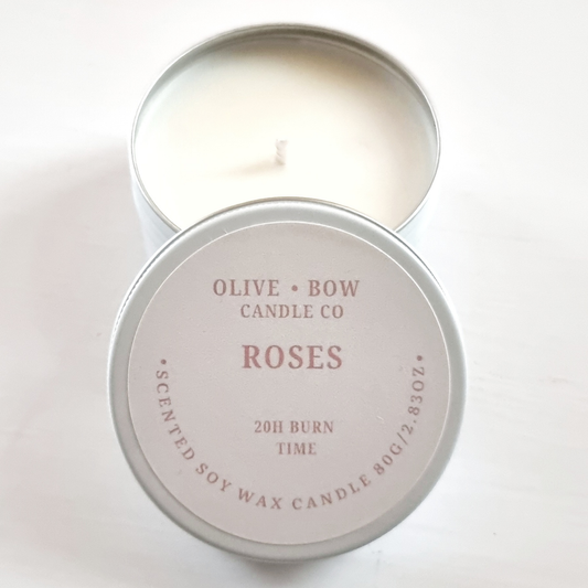Roses Soy wax  Candle 80g