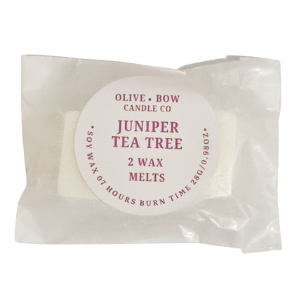 Juniper tea tree Soy Wax Melts 2 pack