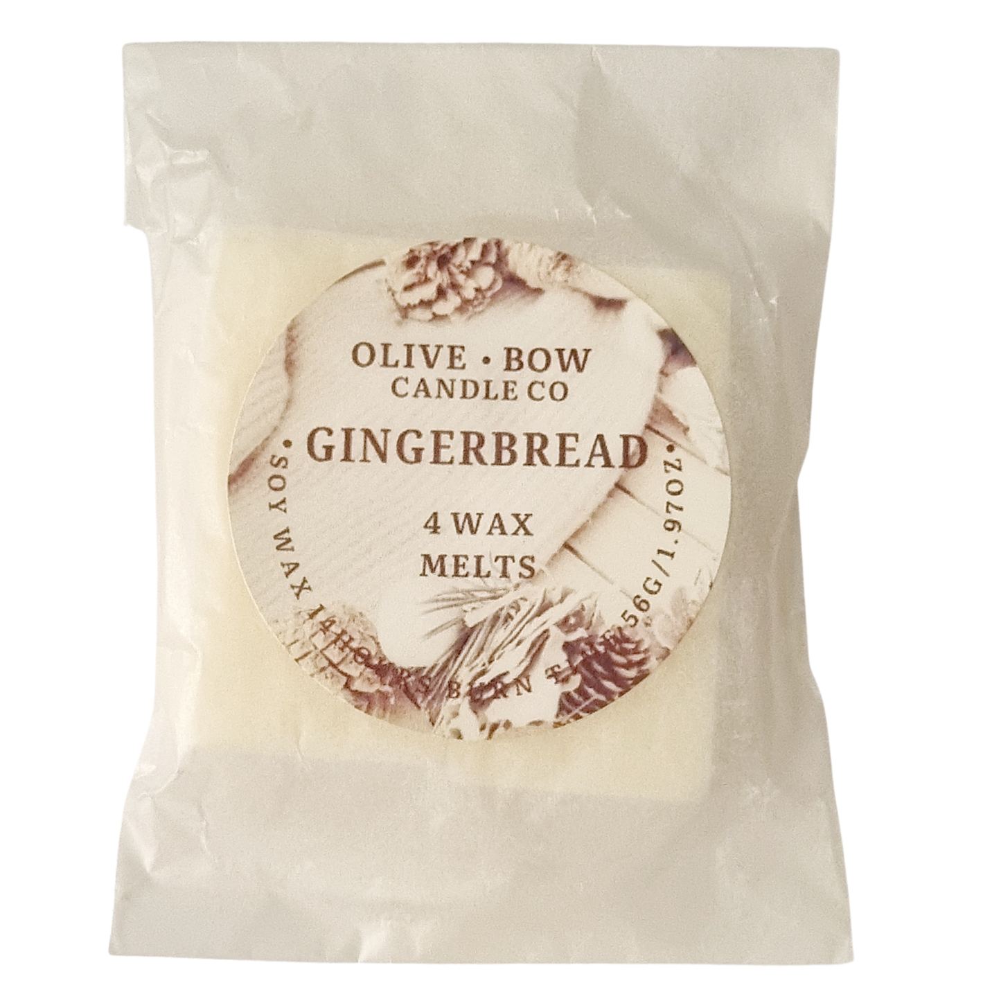 Gingerbread Soy Wax Melts 4 pack