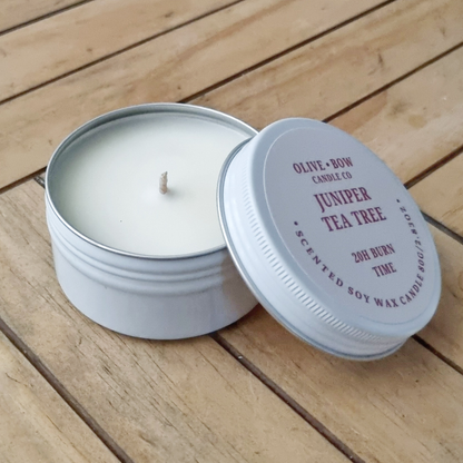 Juniper tea tree Soy wax Candle 80g