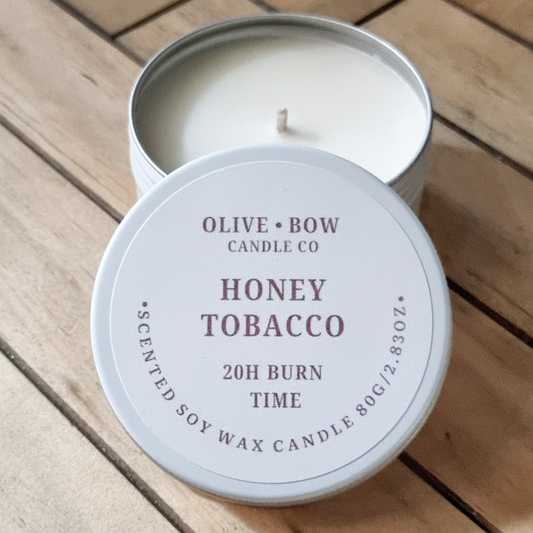 Honey Tobacco Soy wax  Candle 80g