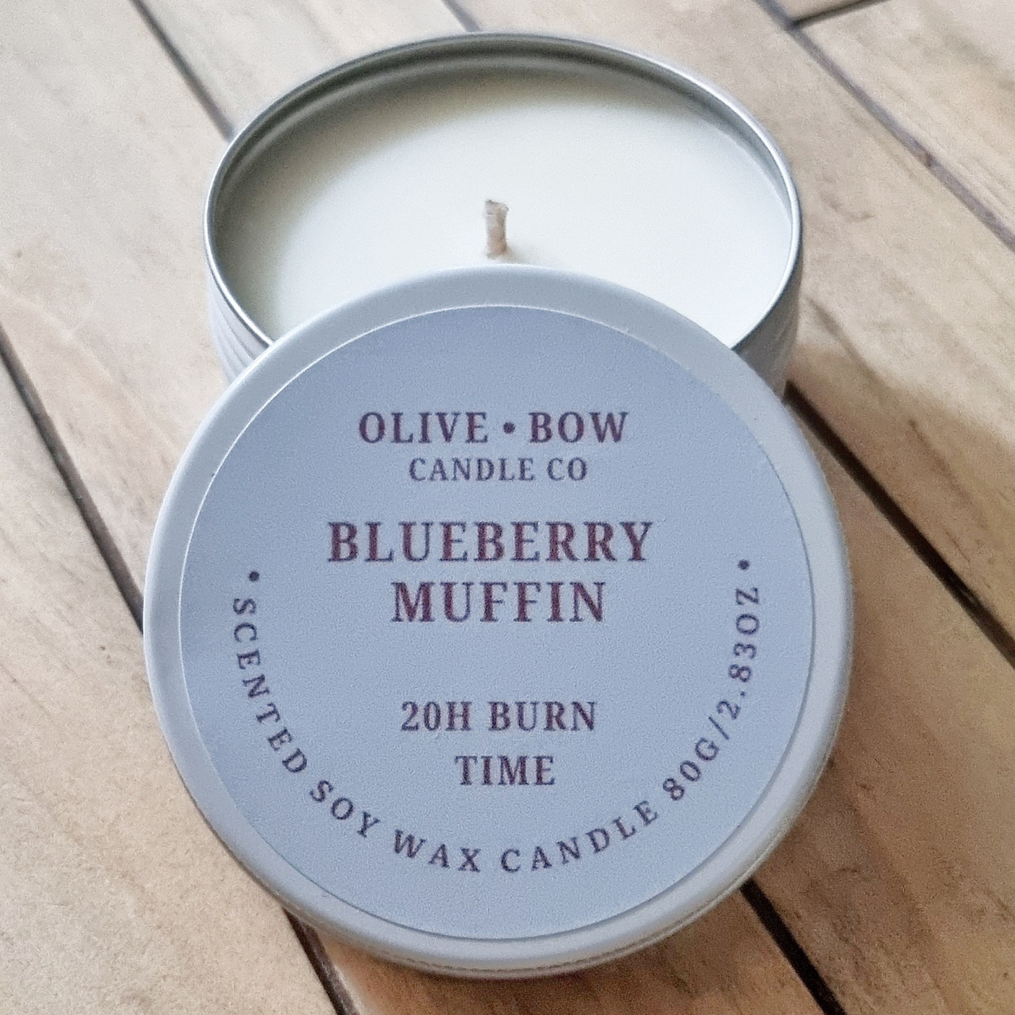 Blueberry Muffin Soy Candle 80g