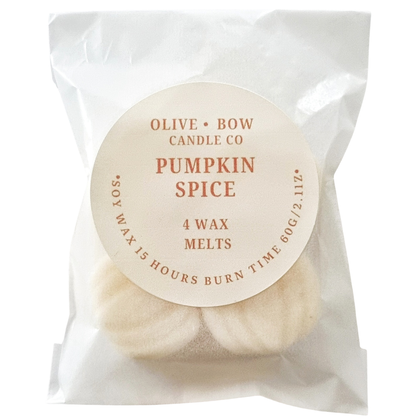 Pumpkin Spice Soy Wax Melts pack of 4