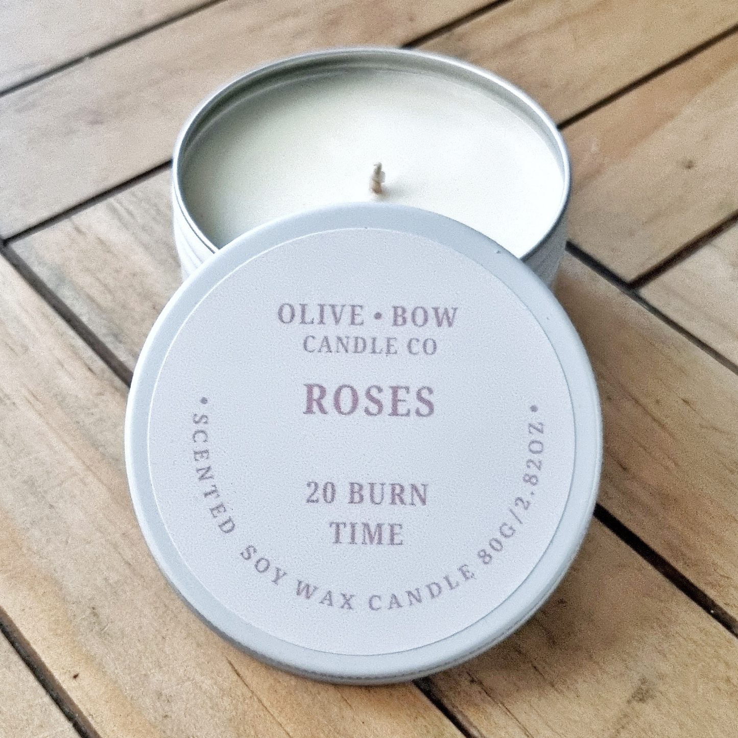 Roses Soy wax  Candle 80g