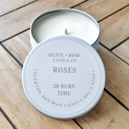 Roses Soy wax  Candle 80g