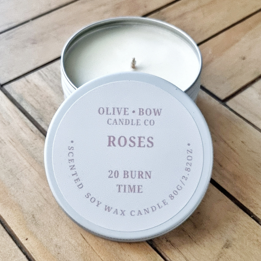 Roses Soy wax  Candle 80g