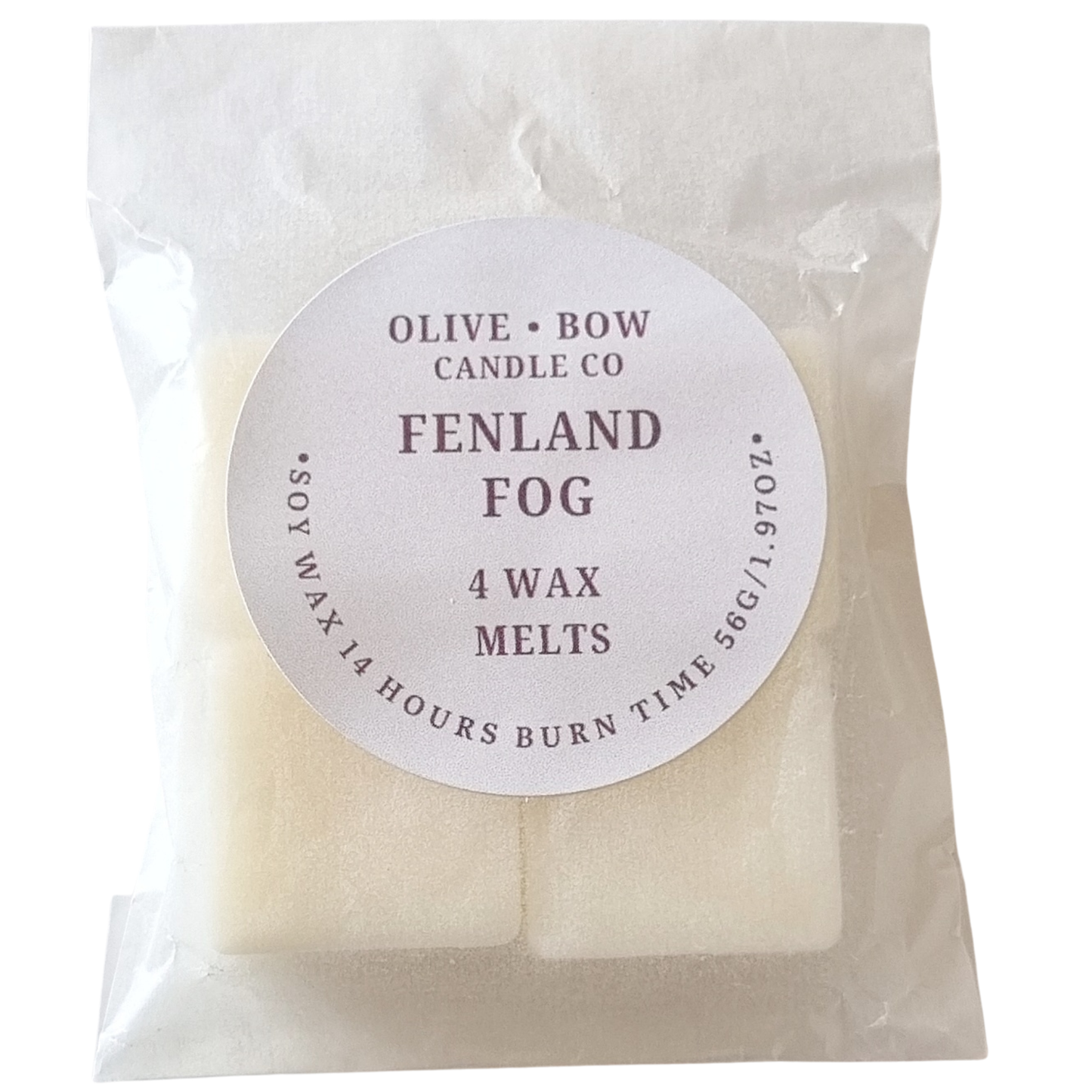 fenland fog  Soy Wax Melts pack of 4