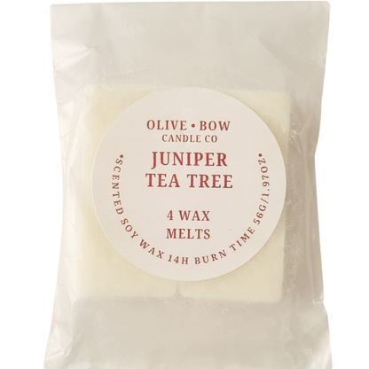 Juniper tea tree Soy Wax Melts 4 pack