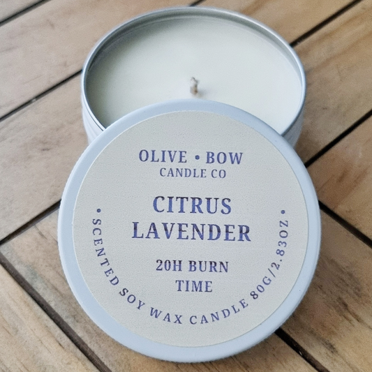 Citrus Lavender Soy Candle 80g