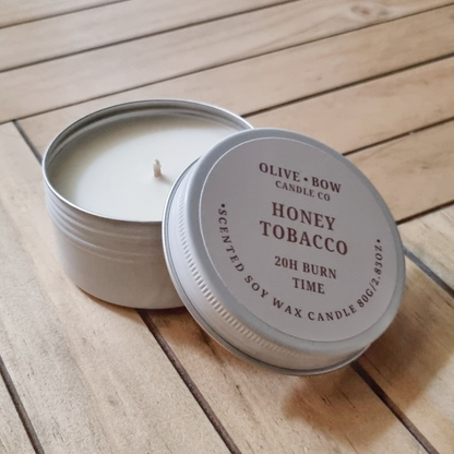 Honey Tobacco Soy wax  Candle 80g