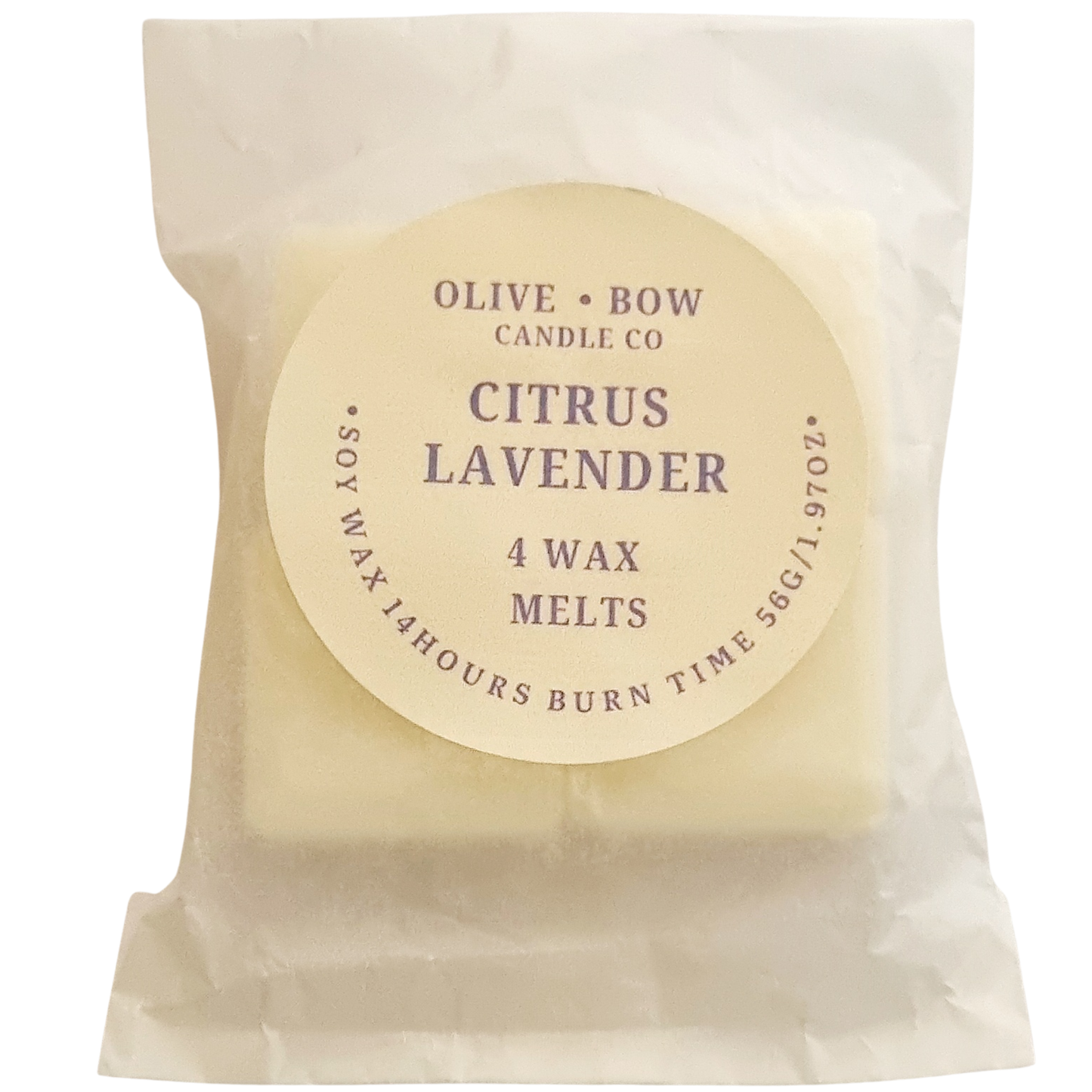 Citrus Lavender Soy Wax Melts 4 pack